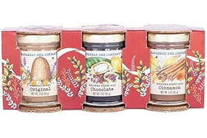 Savannah Bee Company Holiday Whipped Honey Sampler - Trio Honey Sample Set with Chocolate, Cinnamon, and Original