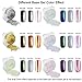 Becoyou Nail Glitter Powder Shinning Nail Mirror Powder Set Makeup Art with Sponge Stick