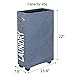 Chrislley Slim Rolling Laundry Hamper with Wheels Narrow Laundry Hamper Dirty Laundry Hamper Basket Thin Laundry Cart Tall Laundry Organizer（Slim 22