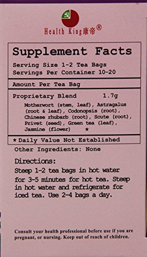 Health King Medicinal Teas Beautymate Herb Tea Bags, 1.20 Ounce - Thumbnail 3
