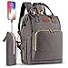 Diaper Bag Backpack, Waterproof Nappy Changing Backpack with Bottle Insulated Pocket for Mom/Dad, Multifunction Travel Backpack Bag (Dark Grey)