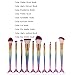 Mermaid Eye Brushes Foundation Makeup Brush Set 10pcs Soft Bristles Beauty Tools Eyeshadow Eyebrow Face Blush Concealer Kit