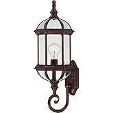 Nuvo Lighting 60-3498 Transitional One Light Wall Lantern from Boxwood Collection in Bronze/Dark Finish, 8.00 inches