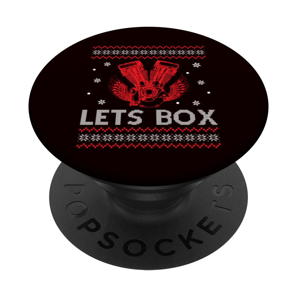 Ugly Christmas Engine Car Tuning - Lets Box PopSockets Swappable PopGrip