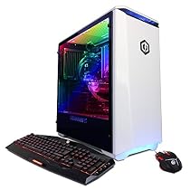 CYBERPOWERPC Gamer Panzer PVP3020LQ Desktop Gaming PC (Intel i7-7700K 4.2GHz, NVIDIA GTX 1080 8GB, 32GB DDR4 RAM, 2TB 7200RPM HDD, 256GB NVMe SSD, Liquid Cooled, Win 10 Home), White