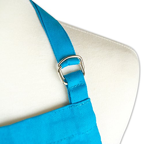 DII Everyday Basic Kitchen Collection, Chef Apron, Neon Blue