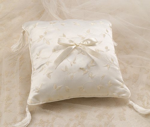 Wedding Ring Bearer Pillows Floral Embroidery Ring Bearer Pillow