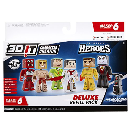 3d character creator city heroes deluxe refill pack novelty toy
