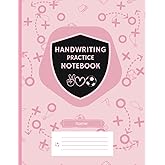 Handwriting Practice Notebook: 110 blank practice pages with unique guided design: ideal for students learning to write letters