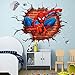 Spiderman Wall Through-Wall Stickers With Decor Decal Art Removable Vinyl Home Art Decor For Kids Nursery Bedroom