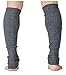 Charcoal Men's Leg Warmers 16 Inch Dance Stretch Knit Ribbed KD dance NYC Made In USA Dancewear Loungewear Diabetes