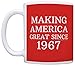 ThisWear 50th Birthday Gifts For All Making America Great Since 1974 Birthday Mug Birthday Gifts 11oz Coffee Mug Tea Cup Red