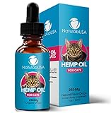 Hemp Oil For Pets - Cats & Dogs – Fast Results - Pet Anxiety & Stress Relief Serum - Pet Arthritis & Joint Health – JUST APPLY TO FOOD - Separation Anxiety Relief - Pure Hemp Seed Oil - NatulabUSA