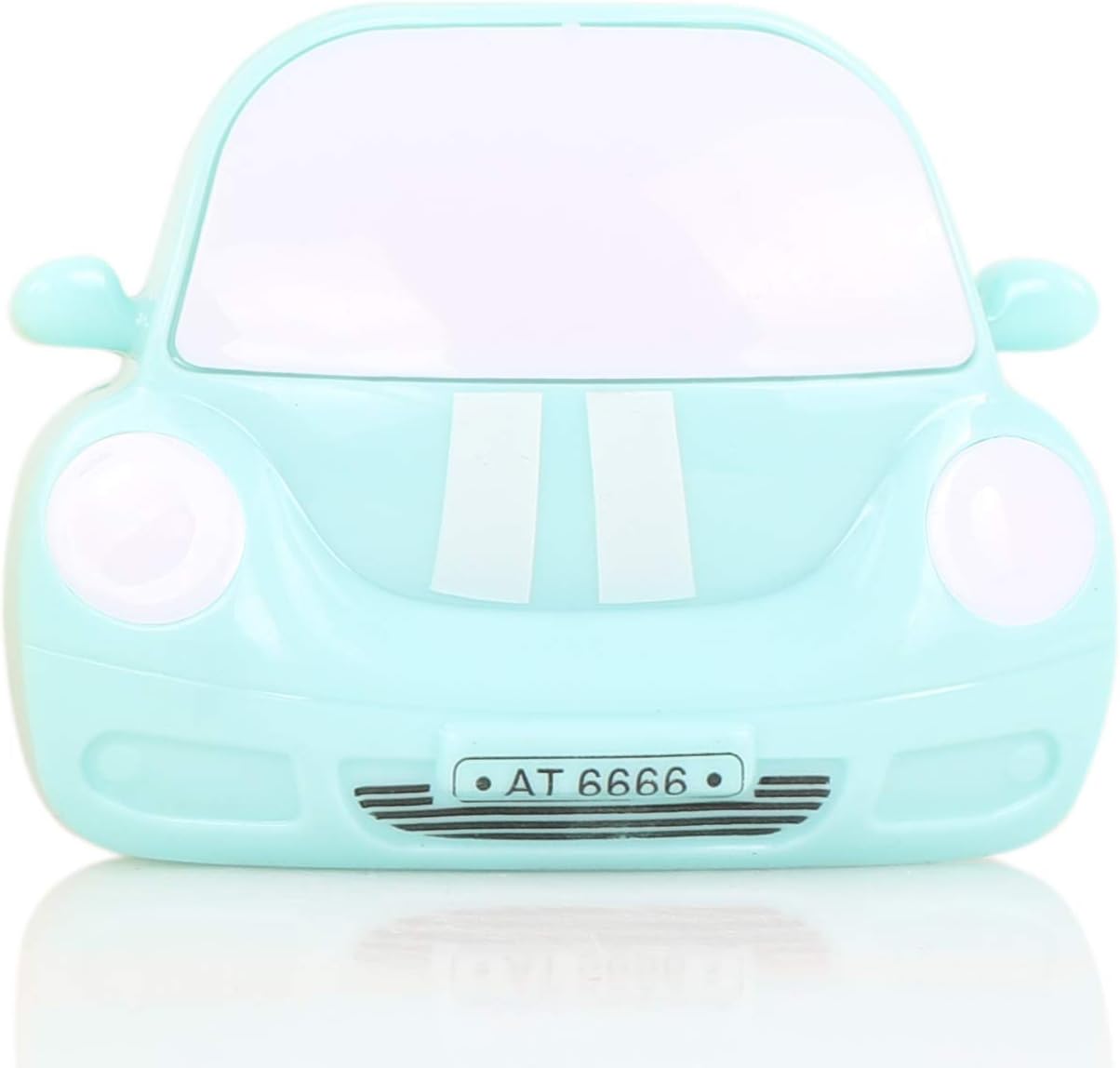 4Pack - Portable LED Plug-in Night Light for Kids - Cool Car Nightlights with Light Sensor for Children Bedroom - Blue