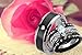 MABELLA His and Hers Wedding Ring Sets Couples Matching Rings Black Women's Stainless Steel Cubic Zirconia Engagement Ring Bridal Sets & Men's Titanium Wedding Band Women's Size 5 Men's Size 9