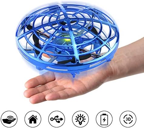Kids Mini Drone UFO Infrared Detection Hand Control Induction Auto-Avoid Obstacles Quadcopter Gift For Little Boy Girl , Indoor Drone …