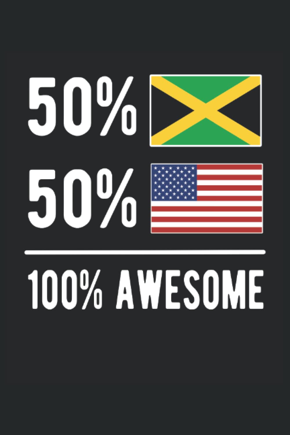 Jamaica USA Flag Lined Notebook: Half Jamaican Half American Journal 120 Pages 6″ x 9″ for anyone with Jamaican Roots