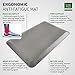 casa pura Kitchen Mat | Anti-Fatigue Standing Comfort Mat | Non-Slip Memory Foam Pad | Floor Mat for Business and Home Use | 3/4 Inch Thick | 20x39 Inches - Black