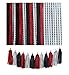 Tassels in RED Black and White with Black Polka DOT Design