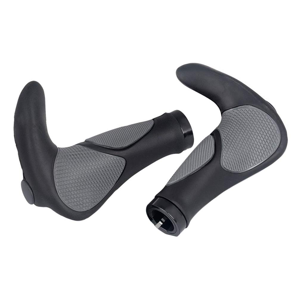 Photo 1 of Yakamoz Ergonomics Comfort Design Bike Grips Bicycle Handlebar Grips with Anti-Slip Locking Ring for Cycling MTB Mountain Road Folding Bike 7/8" Dia. Handle Bar