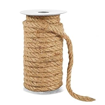 Amazon Co Jp Steppiano 麻ロープ 10m 麻縄 6mm 8mm 10mm 麻紐 園芸ロープ 梱包 ジュート 紐 キャットタワー用 8mm 産業 研究開発用品