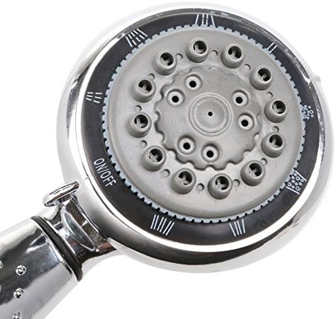 Multi Function 8 Setting Massaging Rainfall Shower Head - Handheld with Luxury Chrome Finish - Easy Installation