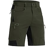 CRYSULLY Men's Hiking Cargo Shorts Outdoor Summer Lightweight Quick Dry Casual Shorts with 5 Pocket