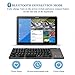 Foldable Keyboard, Jelly Comb B003S 3-in-1 (USB/Microusb/Type C) Wired & BT Keyboard with Touchpad Compatible for All Devices Windows PC iOS Android Tablet-Dark Gray