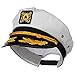 Captain Hat Yacht Cap Funny Coolie Captain and First Mate Chevron Can Coolie Bundle Chevron Navy