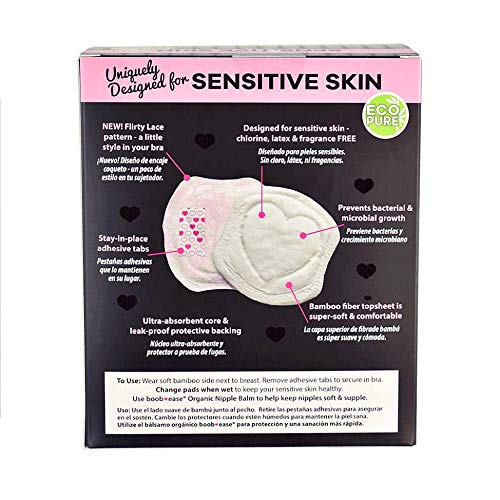 Bamboobies Disposable Nursing Pads for Breastfeeding, Breast Pads for Sensitive Skin, 60 count