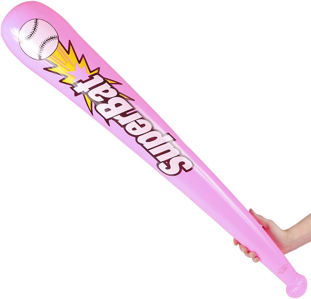 Bedwina Inflatable Baseball Bats in Bulk - (Pack of 12) - Giant 42 Inch Baseball Party Favors for Kids, Sports Theme Toy Party Supplies and Birthday Party Decorations: Toys & Games