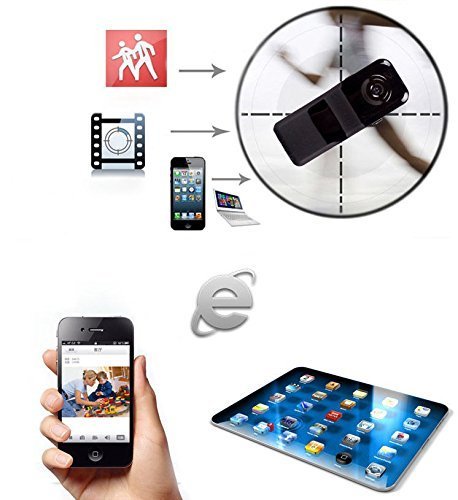Goodaa Mini Remote Spy Camera for Iphone Android Ipad Pc Mini Wifi Ip Wireless Spy Surveillance Camera Remote Cam