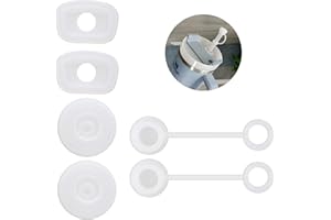 6pcs Silicone Spill Stopper for Stanley Cup and Tumbler - Leak Proof Accessories Including Straw Cover Cap, Square and Round 