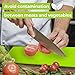 Zulay Kitchen Plastic Cutting Boards for Kitchen - Quality Thin Cutting Mat Set 4 Color - Flexible & Perfect for Chopping Meats, Vegetables, Beef, Fish, Chicken - Food Icons - Extra Large