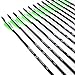 Pointdo 12pcs 30Inch Archery Carbon Arrow Hunting and Practice Targeting Arrow with Replaceable Tips and 3