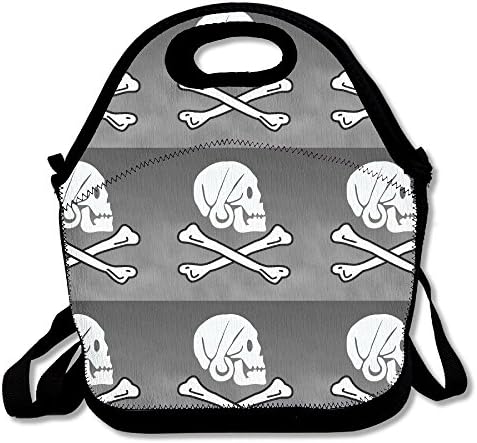 Fashion Cute Portable Multipurpose Bento Lunch Bag,Container For Women, Men, Kids,100% Polyester FiberSkeleton A