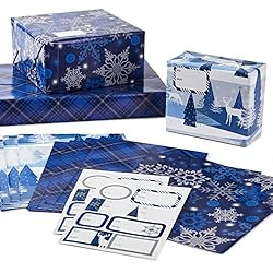 Hallmark Flat Christmas Wrapping Paper Sheets with