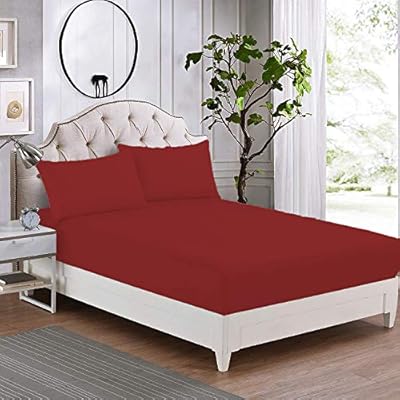 اي بيد هوم شرشف سرير مغاط 3 قطع