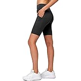 H HIAMIGOS Women's High-Waist Sport Shorts with Pockets