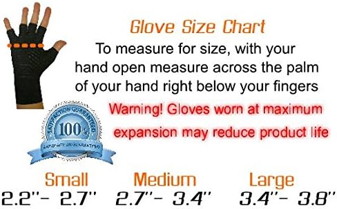 Best Compression Gloves with Copper Comfort, For Carpal Tunnel, Typing, &amp; Support in Hands &amp; Fingers, Highest Copper Percent GUARANTEED Pair of Gloves