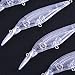 Aorace 20pcs/lot 11.2cm 9g Unpainted Minnow Baits Fishing Lure Body Minnow Blank Rattling Baits
