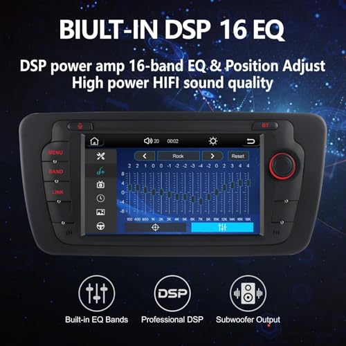 Car Radio for Seat Ibiza 6J 2009-2014 Wireless Radio Carplay/Android Car IPS Touch Screen/Bluetooth/Mirror Link/FM/AM/RDS/USB