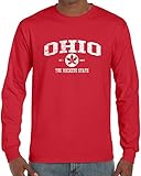 Ohio State Buckeye USA American Cool Athletic Wear USA Novelty Long Sleeve T