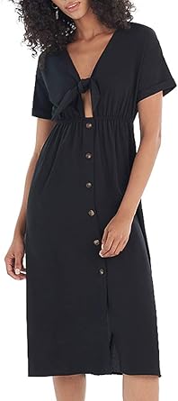black midi dress amazon