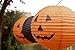 Just Artifacts 16-Inch Orange Halloween Pumpkin Paper Jack-O'-Lantern/Lamp 16-Inch Diameter (Set of 5, 16inch, Orange Paper Jack-O'-Lantern) - Just Artifacts Brand