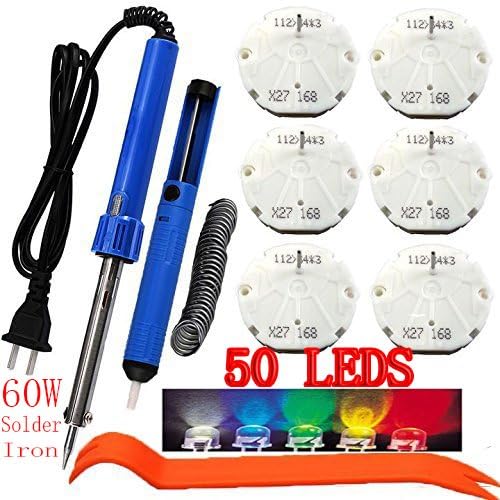 Latest X27 168 Stepper Motor Repair Kit - GM Instrument Cluster Gauge ( 50 Bulbs 5 Color,6 Motors,1 Soldering Iron,1 Solder Sucker,1 Remove Tool,Flux Rosin Core Solder,Bag )