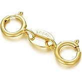 Real 14k Gold Lobster Clasp/Spring Clasp/S Clasp for DIY Necklace Bracelet Jewelry Making(Style 8)