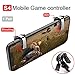 S4 Mobile Game Controller, weini Cell Phone Game Controller Sensitive Shoot and Aim Buttons L1R1 Trigger Buttons for PUBG/Fortnite/Rules of Survival support Android and iOS(1 Pair,Black)