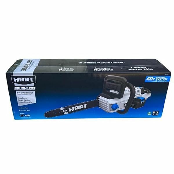 HART 40-VOLT CORDLESS BRUSHLESS 14-INCH CHAINSAW KIT (1)...