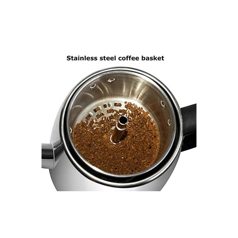 Mixpresso Electric Percolator Coffee Pot Stainless Steel Coffee Maker